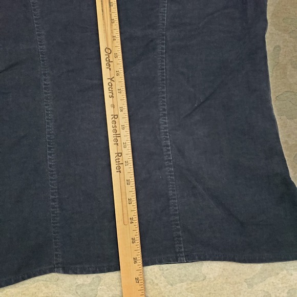 Vintage Eddie Bauer Shirt Mens Small Blue Pockets Snap Up Long Sleeve - Picture 7 of 8